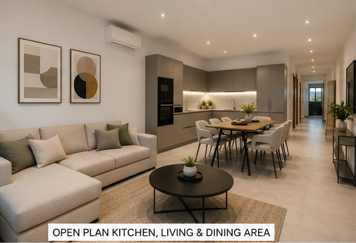 Modern Brand New 3-Bedroom Maisonette with A Cosy Outdoor Space in Gharghur