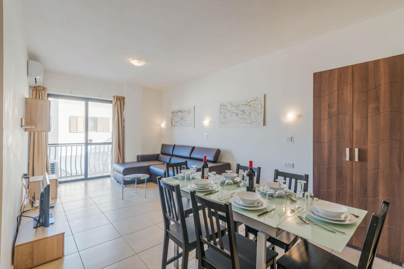 SeaShells 1 Bedroom Apartment with Roofed Sea View Terrace – Bugibba