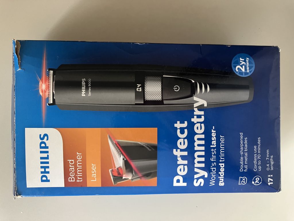 Beard Trimmer Philips Series 9000 - Precision Laser