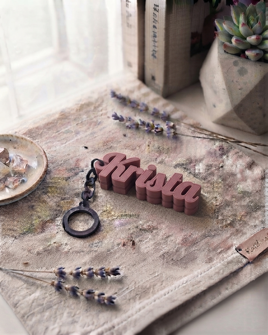 Customizable name keychain