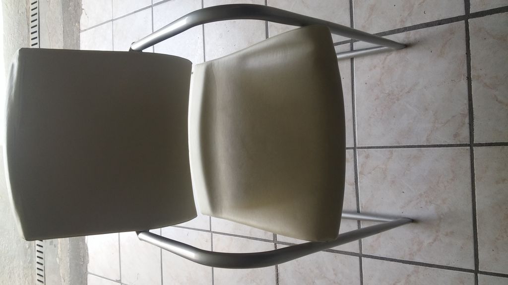 Armchairs WHITE LEATHER